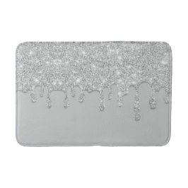 Silver Driving Glitzer Bath Mat Badematte