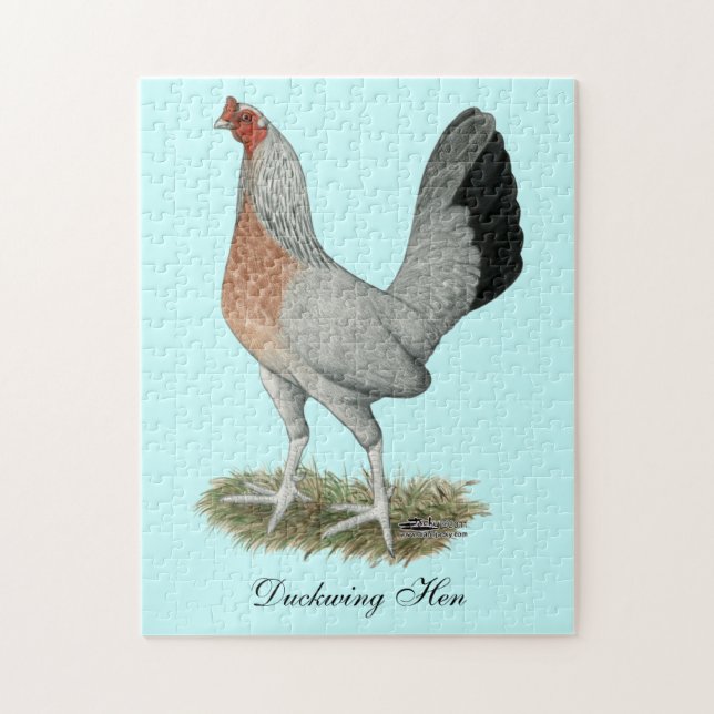 Silver Duckwing Game Hen (Vertikal)