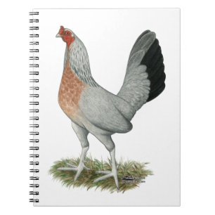Silver Duckwing Game Hen Notizblock
