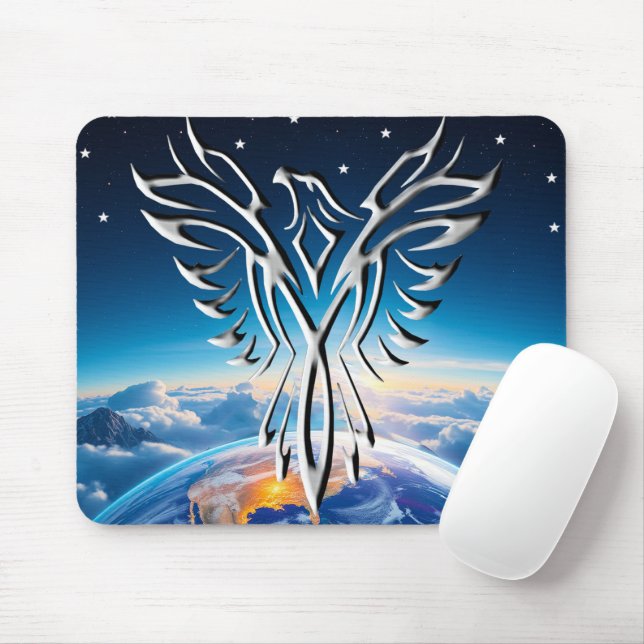Silver Eagle Sunrise Mousepad (Mit Mouse)