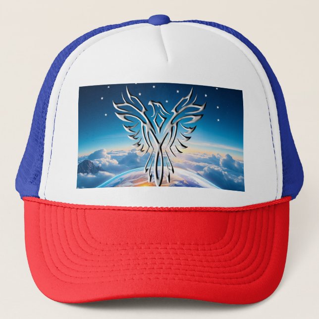 Silver Eagle Sunrise Truckerkappe (Vorderseite)