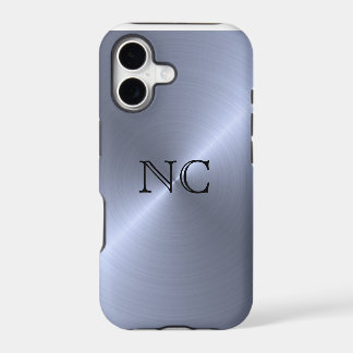 Silver-Effekt-Monogramm-Fall
