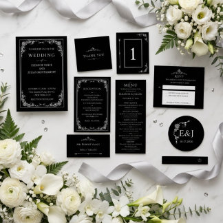 Silver Elegance Collection Wedding Save the Date 