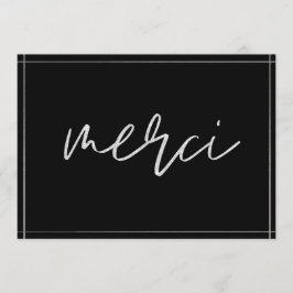 Silver Elegant Merci Custom Vielen Dank Karten
