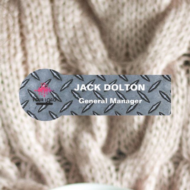 Silver Employee Name Abzeichen mit benutzerdefinie Namensschild (Von Creator hochgeladen)