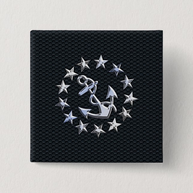 Silver Ensign auf Grille Print Button (Vorderseite)