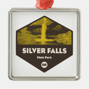 Silver Falls State Park Oregon Ornament Aus Metall