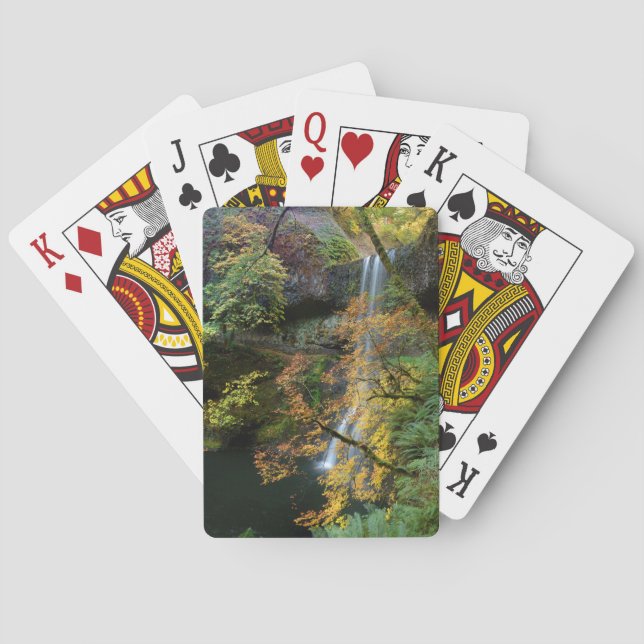 Silver Falls Waterfall Playing Cards Spielkarten (Rückseite)
