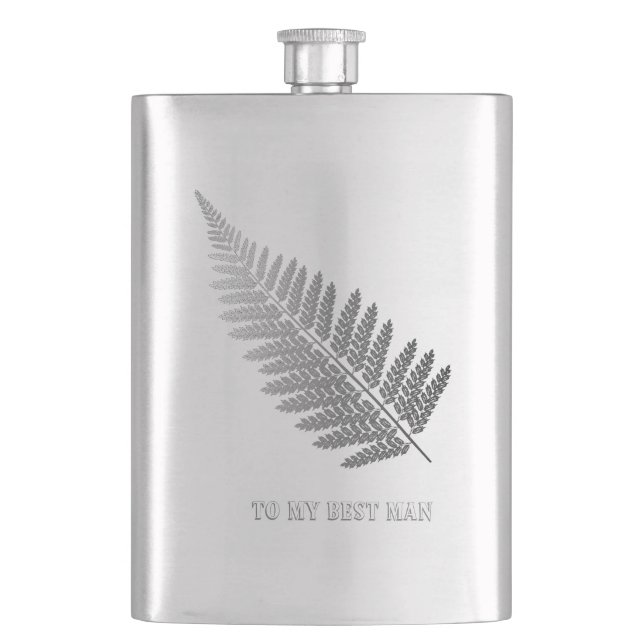 SIlver Fern Classic Flask Flachmann (Vorderseite)
