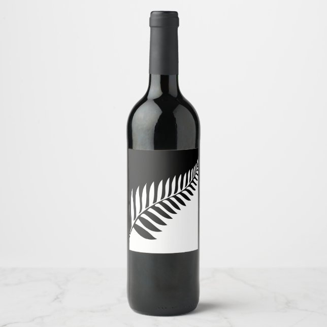 Silver Fern of New Zealand Weinetikett (Vorderseite)