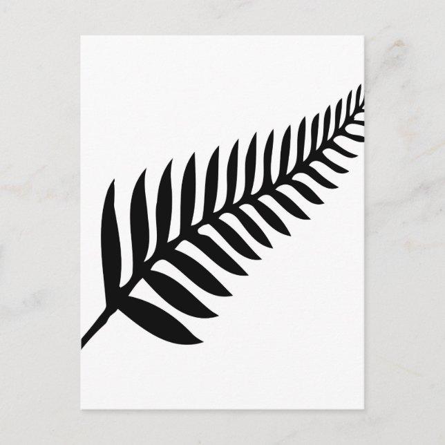 Silver Fern von Neuseeland Postkarte (Vorderseite)