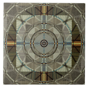 Silver Filigree Fliese