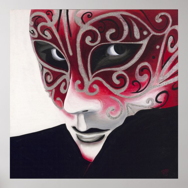 Silver Flair Mask Poster (Vorne)