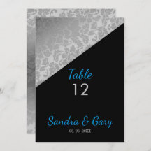 Silver Floral Damask