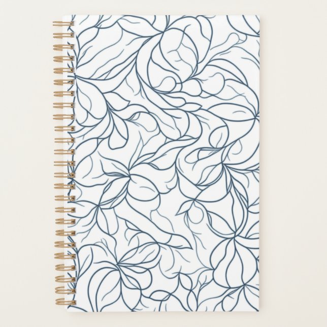 Silver Floral Pattern Planer (Vorderseite)