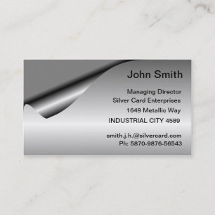 Silver Foil 2 Business Card Visitenkarte