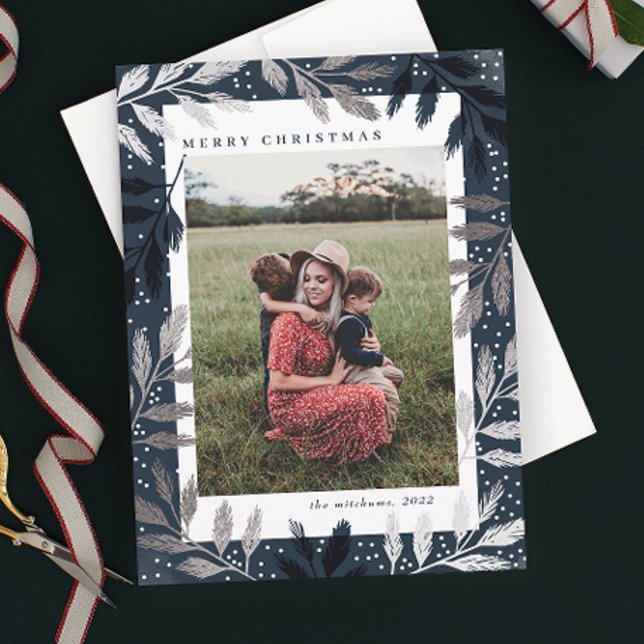 Silver Foil Branches Frohe Weihnachten 3 Foto (Von Creator hochgeladen)