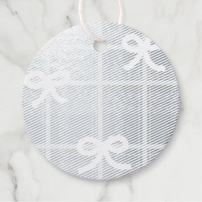 Silver Foil Gift Tags 12-pack (Vorderseite)