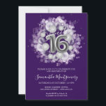 Silver Foil Sweet 16 Bday Balloons Party Lila Einladung<br><div class="desc">Lass deinen Freunden, ihre Kalender für deinen besonderen Tag mit diesen schönen staubblauen Sweet 16 Einladungen zu markieren. Jede Einladung bietet ein festliches Design mit schönen Ballons, die perfekt geeignet sind, um die Stimmung für einen Tag des Vergnügens und der Feier. Egal ob Sie eine große Ballsaal-Gala oder eine intimere...</div>