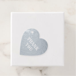 Silver Foil Vielen Dank für Ihr Hochzeitspaar Name Geschenkanhänger