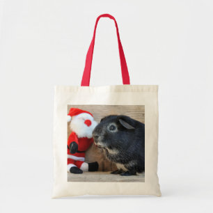 Silver Fox Guinea Schweinchen mit dem Weihnachtsma Tragetasche