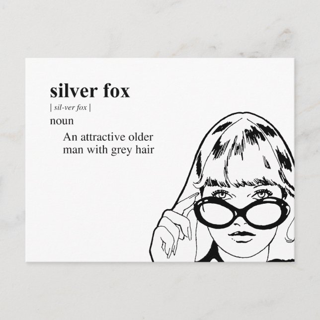 SILVER FOX POSTKARTE (Vorderseite)
