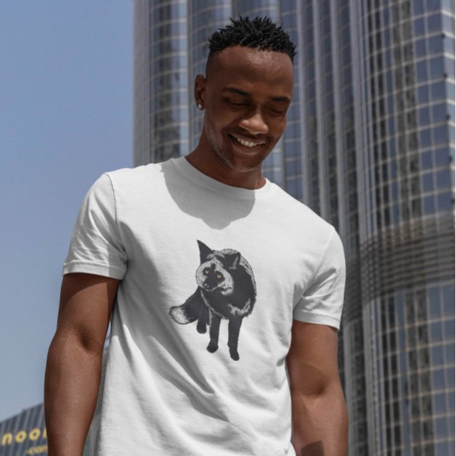 Silver Fox realistisch T-Shirt (Von Creator hochgeladen)