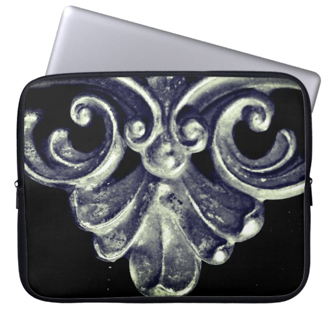 Silver French Frame Laptopschutzhülle (Vorderseite)