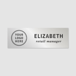 Silver für elegante Business-Logos Namensschild