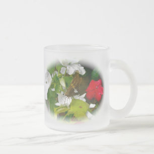 Silver Gepunktet Skipper Butterfly Mattglastasse