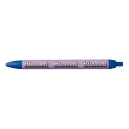 Silver gesegnet Lila Tinte Pen Kugelschreiber