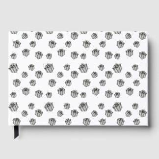 Silver Gift Boxes Elegant Holiday Premium Party Gästebuch