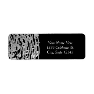 Silver Glam Cheetah Print Exotic Party Einladung