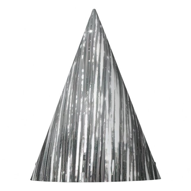 Silver Glam Sparkle Partyhütchen (Vorderseite)