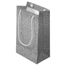 Silver Glittery Geschenktasche