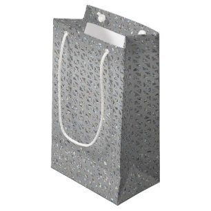 Silver Glittery Geschenktasche Kleine Geschenktüte
