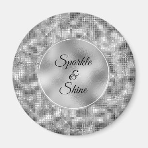 Silver Glitz Magnet