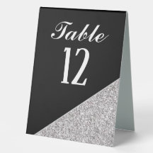 Silver Glitzer auf Black