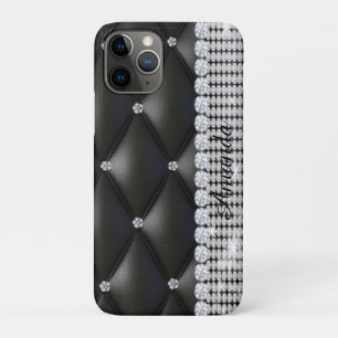 Silver Glitzer Black Monogram iPhone / iPad Gehäus Case-Mate iPhone Hülle