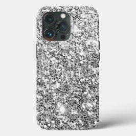 Silver Glitzer Case-Mate iPhone Hülle