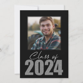 Silver Glitzer Class of 2024 Foto Ankündigung