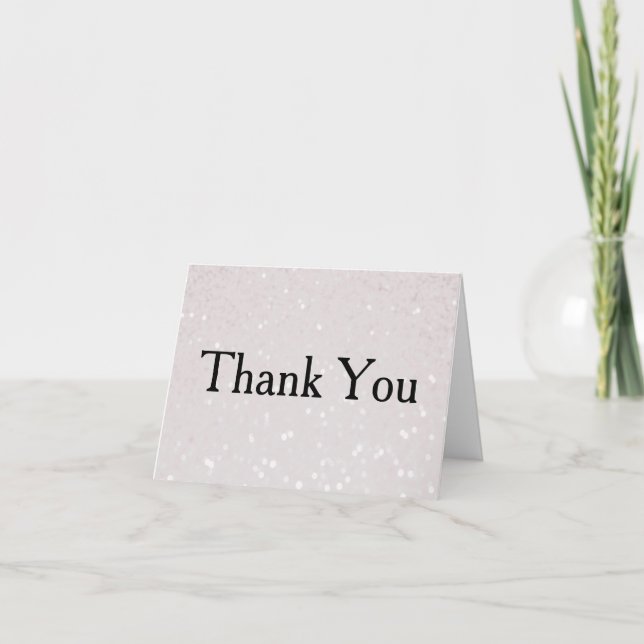 Silver Glitzer Confetti Imitats Foil Danke (Vorderseite)