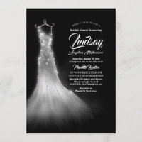 Silver Glitzer Elegantes Kleid Schwarzes Brautpart