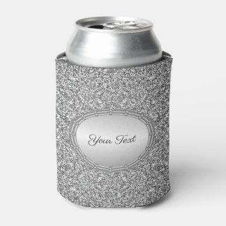 Silver Glitzer Frame kann kühler werden Dosenkühler