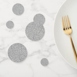 Silver Glitzer Glitz Konfetti