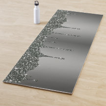 Silver Glitzer Individuelle Name