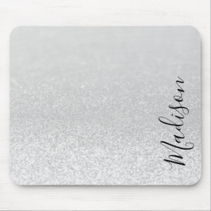 Silver Glitzer Lights Personalisiert Mouse Pad Mousepad