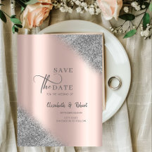 Silver Glitzer Ombre Rose GoldSpeichern Sie das Da