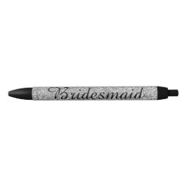 Silver Glitzer Personalisiert Bridesmaid Kugelschreiber