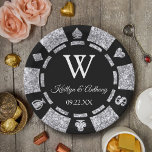 Silver Glitzer Poker Chip Casino Hochzeitsfeier Pappteller<br><div class="desc">Feiern Sie stilvoll mit diesen trendigen Poker-Chip-Papier-Tellern. Das Design ist leicht mit Ihrer eigenen Formulierung zu personalisieren und Ihre Familie und Freunde werden begeistert sein,  wenn sie diese fabelhaften Party-Teller sehen.</div>